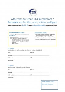 Coupon parrainage